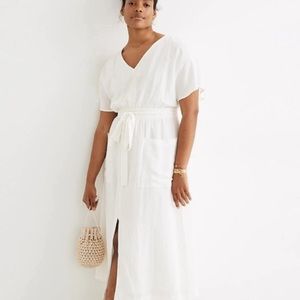 Madewell Linen Blend Dress